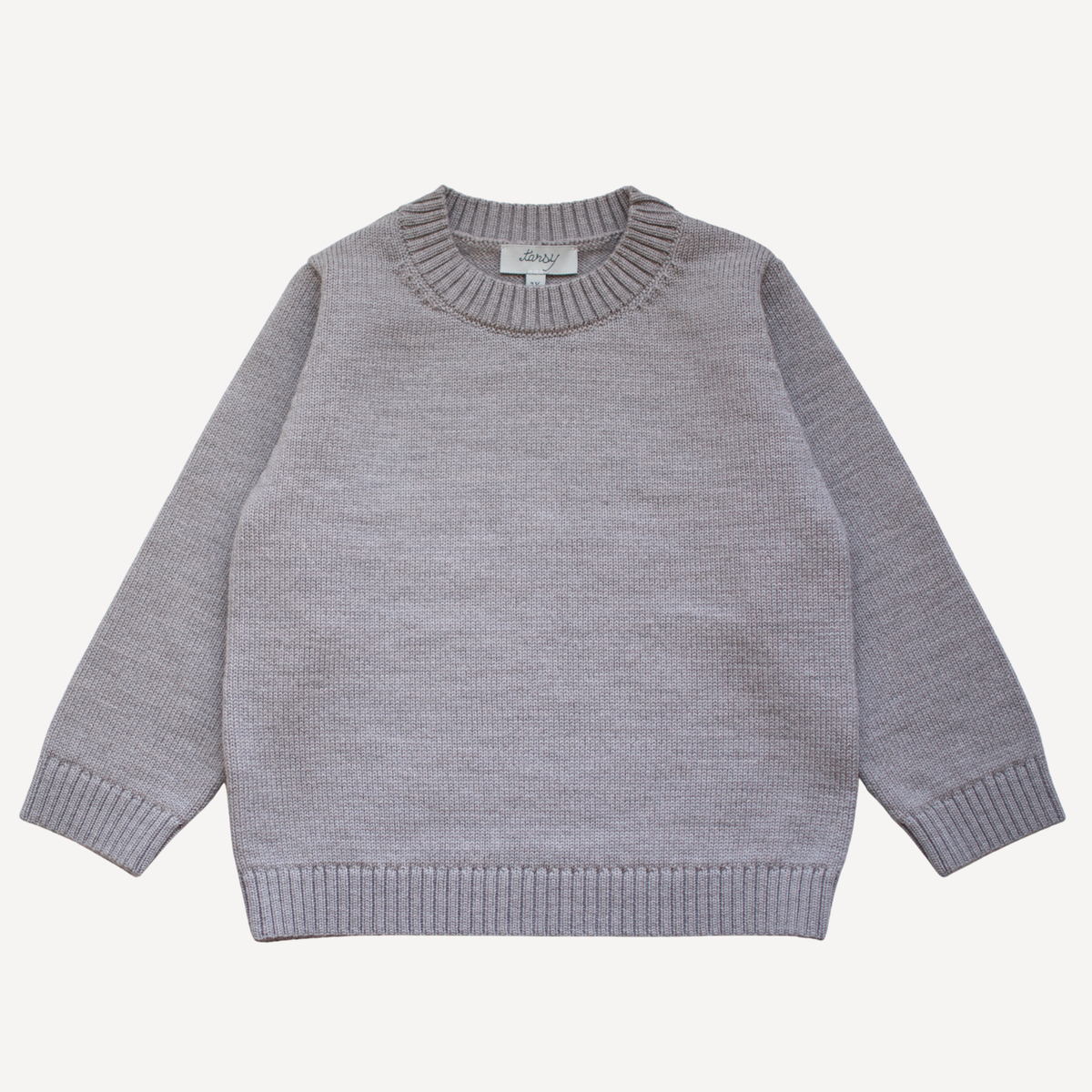 TANSY classic oatmeal merino wool knitwear for children