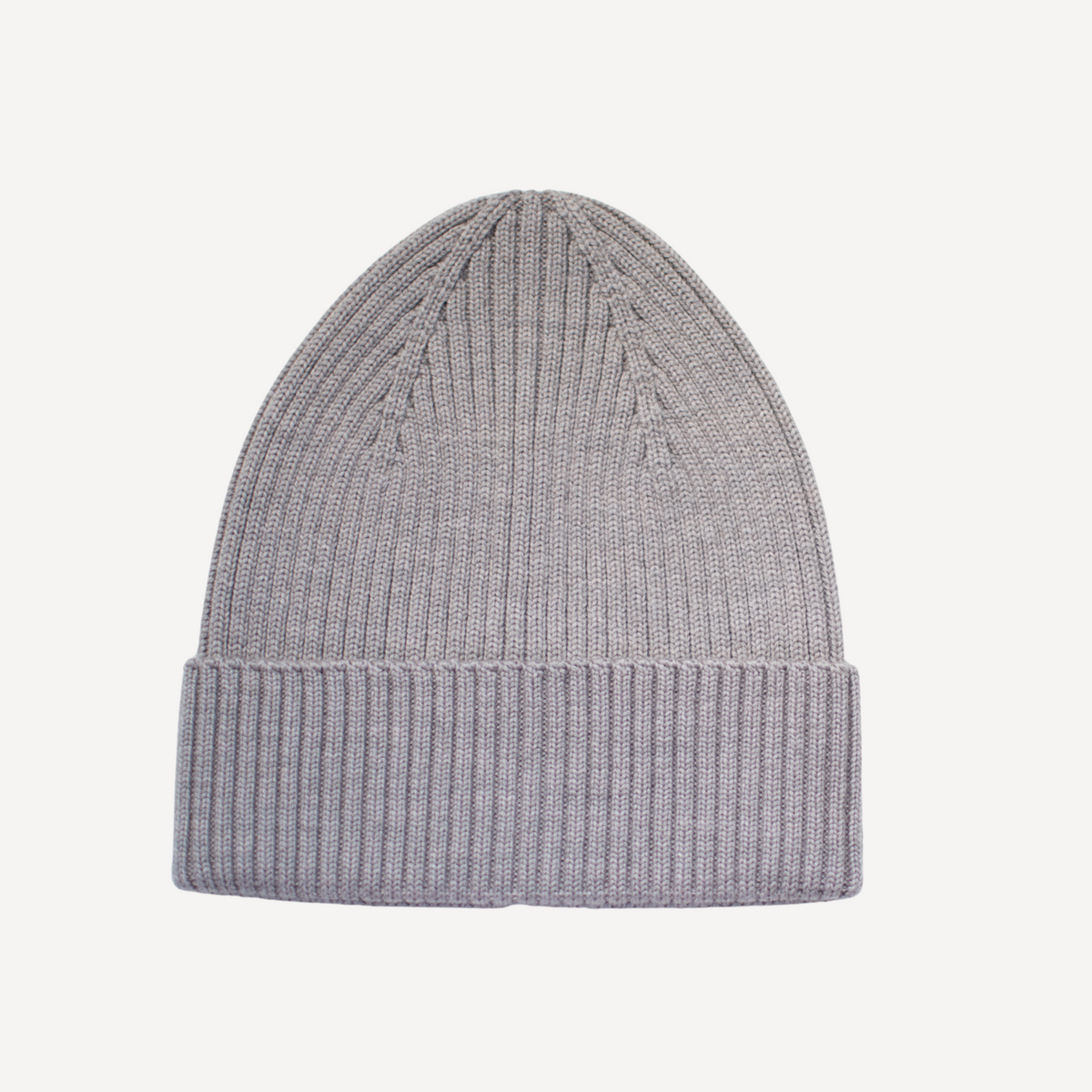 TANSY oatmeal ribbed merino wool beanie for children